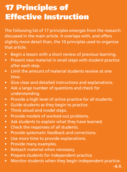 Guiding principles: GenAI, Rosenshine and Personalisation