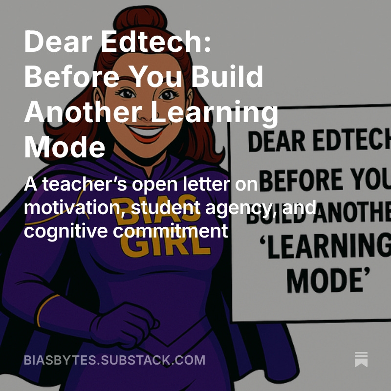 Dear Edtech: Before you build another learning mode